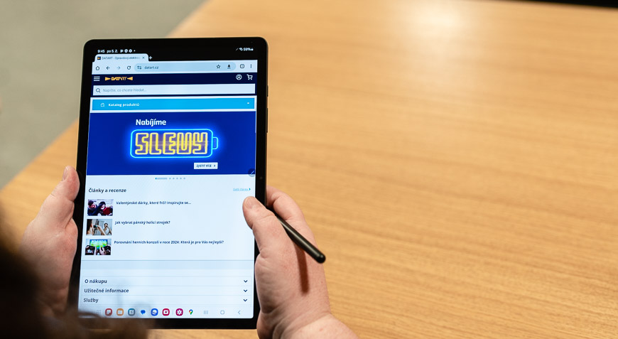 Recenze: Zůstává Samsung Galaxy Tab S9 lídrem na trhu Android tabletů? Displej Samsungu Galaxy Tab S9