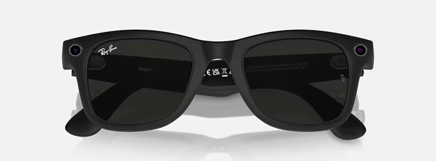 RAY-BAN ꟾ META Wayfarer černé