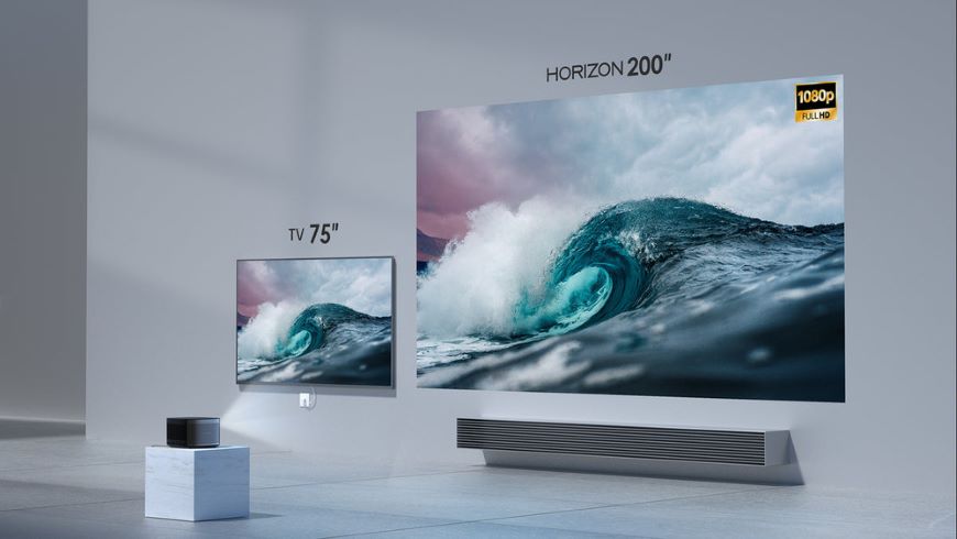 Jak vybrat projektor? Dataprojektor zachycuje projekční vzdálenost TV 75
