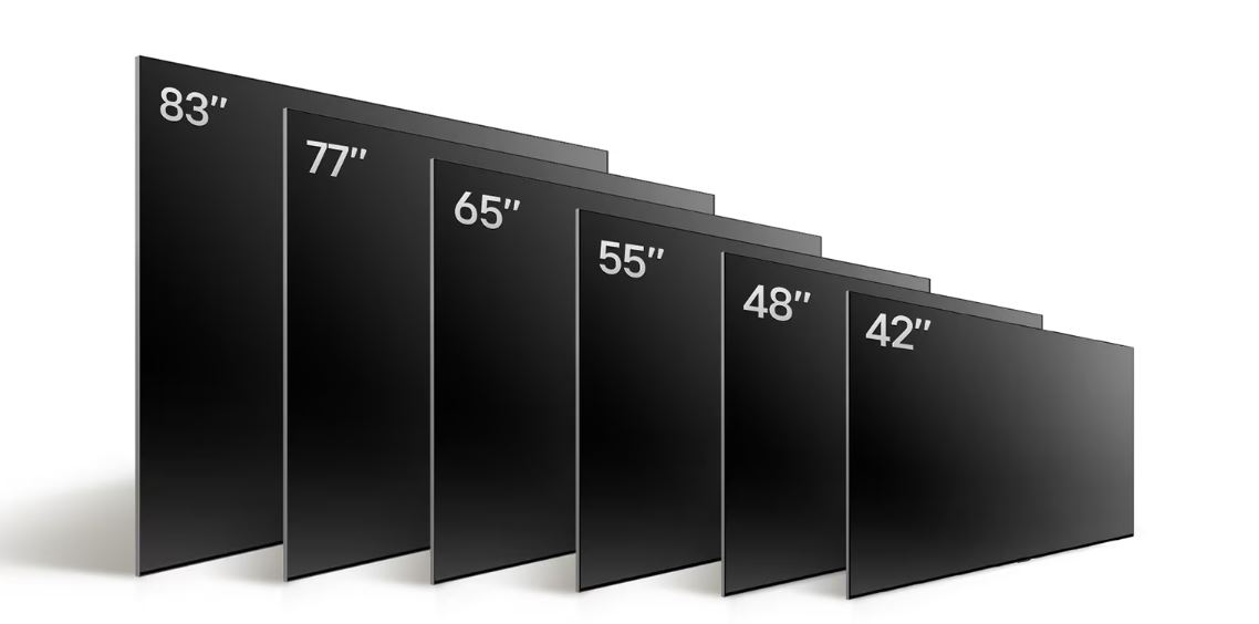 Jakou vybrat úhlopříčku LG TV? Přehled velikostí televizí LG uhlopricky OLED