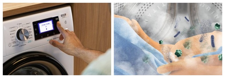 Bílé Vánoce se spotřebiči značky Whirlpool právě začínají Whirlpool SteamHygiene Steam Refresh pračka