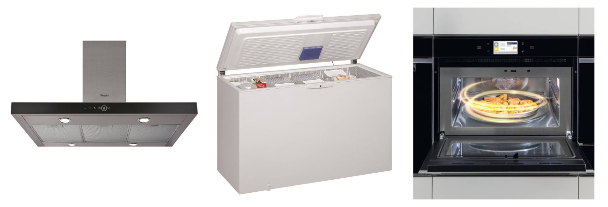 Inteligentní technologie Whirlpool 6. SMYSL: Pojem, který zná celý svět! technologie 6. smysl, odsavače, digestoře, mrazničky, mikrovlnné trouby, whirlpool