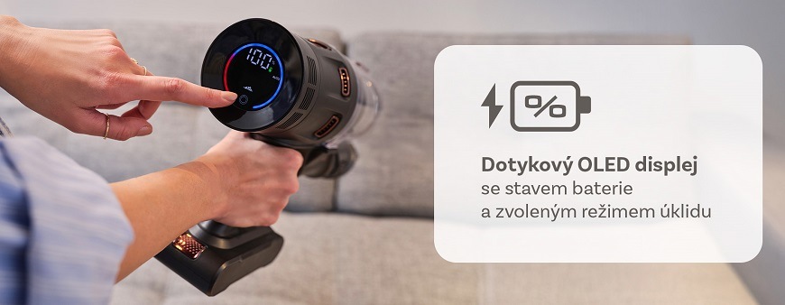ETA Terier: Tyčový vysavač s nepřekonatelným výkonem a příslušenstvím tycovy_vysavac_eta_terier_oled_displej
