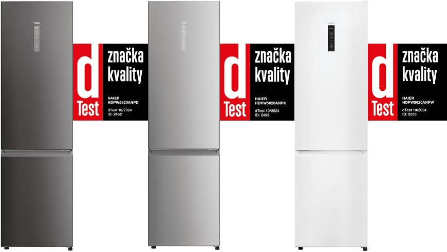 Kvalita je jistota – Haier lednice mají ocenění dTest