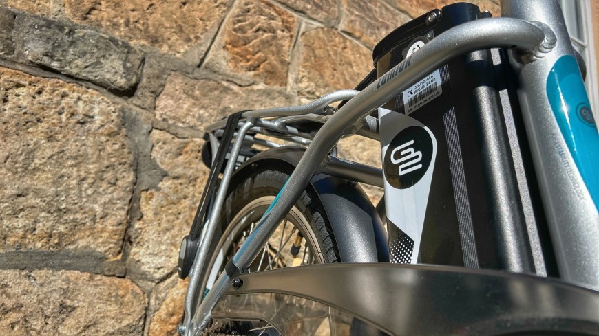 Skládací elektrokolo GoGEN Lumion – detail zadní části kola