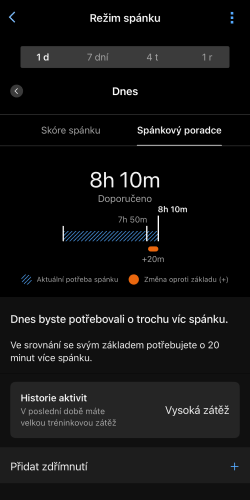 Recenze: Chytré hodinky Garmin Venu X1 – Když všechen čas hraje pro vás Analýza spánku v aplikaci Garmin Connect