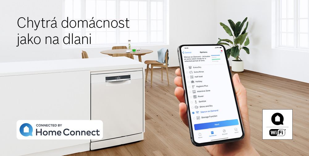 Moderní technologie ve vašich spotřebičích. Díl třetí: Myčky nádobí home connect