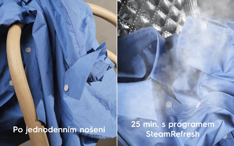 Vyžadujete špičkovou péči o vaše prádlo? Svěřte ho pračce Electrolux 700 SteamCare UniversalDose Pracky Electrolux SteamRefresh parni osvezeni