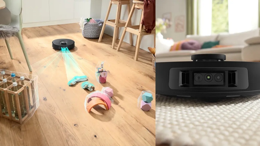 Robotický vysavač Bosch Spotless Max Cam BCRDW3BX s integrovanou kamerou rozpozná překážky