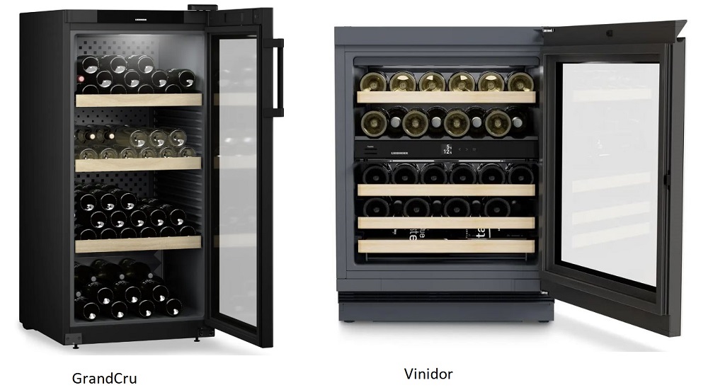 Proč chtít vinotéku Liebherr? srovnaní GrandCru a Vinidor