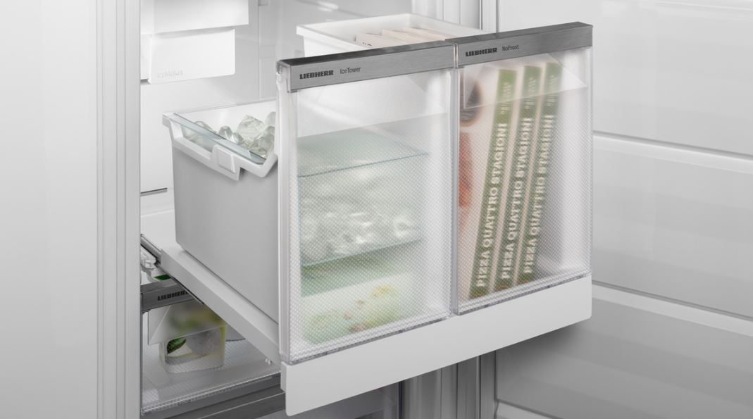 výrobník ledu icemaker se zásobníkem icetower