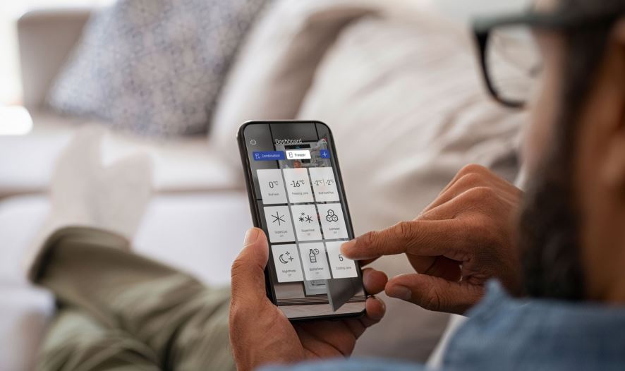 ovladani lednice přes mobilni aplikaci smartdevice