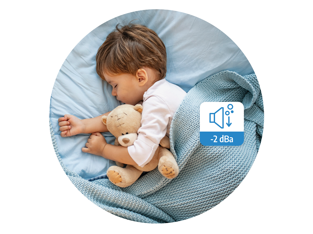 Myčky nádobí Beko PowerIntense: Tajemství špičkového mytí nádobí odhaleno! Myčka nádobí Beko spící chlapeček s plyšovým medvídkem