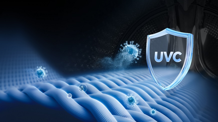 Prací věž Haier Laundry Center: Dokonalá hygiena prádla bez kompromisů prací věž haier laundry center tkanina bez bakterií a ikona uv sterilizace