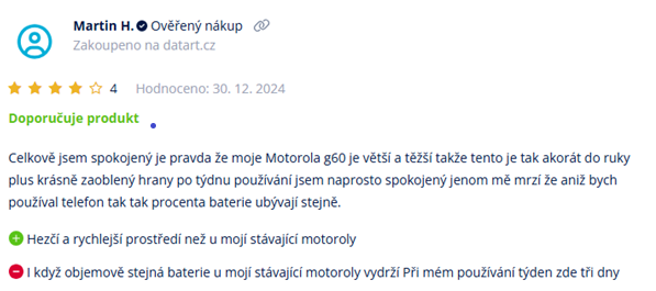 screenshot recenze Motorola Edge 50 Fusion