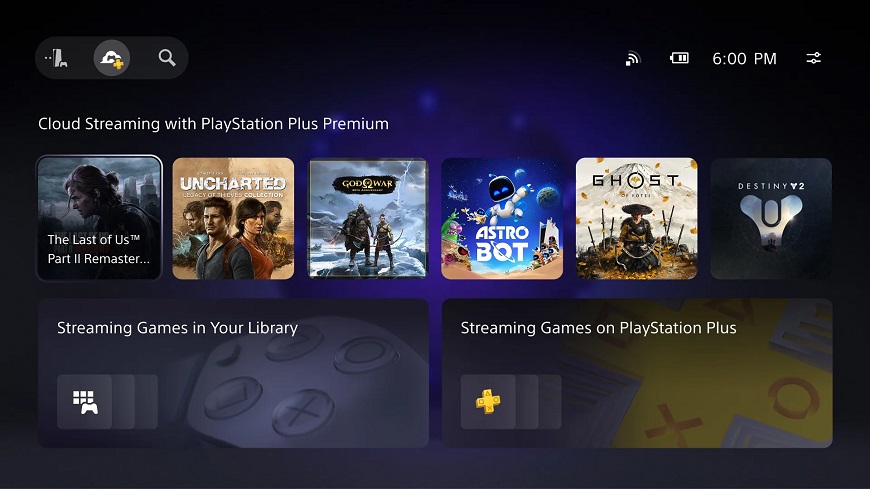 Náhled prostředí PlayStation