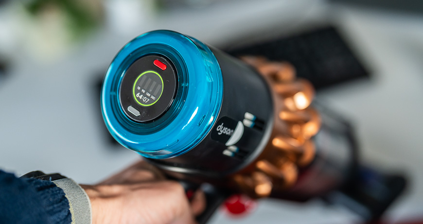 Recenze: Tyčový vysavač Dyson V16 Piston Animal Submarine™ – Expert na podlahy 3 v 1 Displej tyčového vysavače Dyson V16 Piston Animal Submarine™