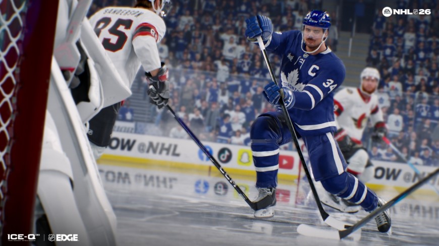 Počítačová hra NHL 26 vizualizuje hokejisty na ledě