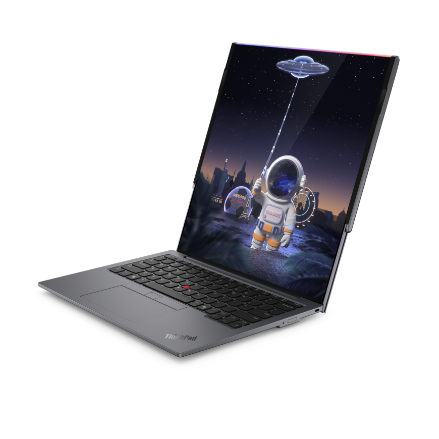 Prototyp notebooku ThinkPad Rollable XD, představený společností Lenovo na CES 2026