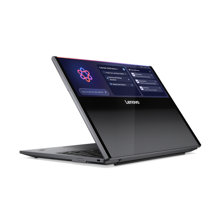 Prototyp notebooku ThinkPad Rollable XD, představený společností Lenovo na CES 2026