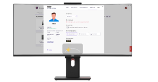 Prototyp monitoru AI-Powered Personalized Display, představený společností Lenovo na CES 2026