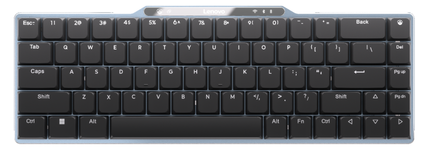 Prototyp klávesnice Lenovo Adaptable Keyboard, představený společností na CES 2026