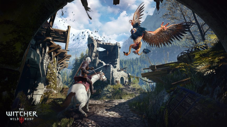 Zaklínač 3 znovu ožívá. Čeká nás nové DLC, nebo jde jen o dokonale připravenou iluzi? Ukázka ze hry Zaklínač 3: Muž na koni v boji s gryfem