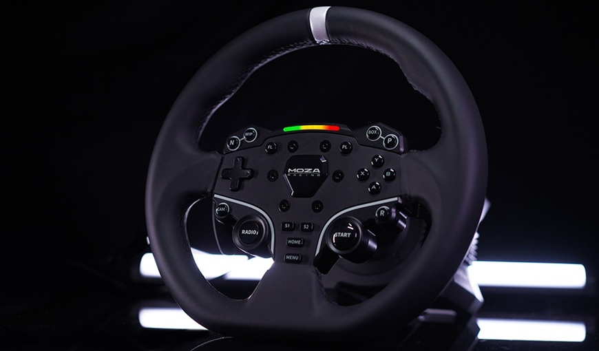 černý herní volant Moza Racing R5
