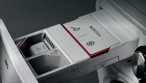 AEG AutoDose Detail na otevrenou zasuvku AutoDose pro automaticke davkovani
