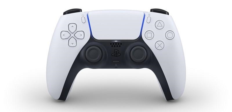 Ovladač Sony DualesSense v černobílém provedení