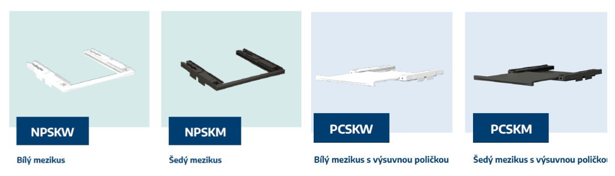 Nevíte si rady s výběrem mezikusu? Vsaďte na univerzální modely Beko Variant univerzálních mezikusů Beko s poličkou i bez poličky