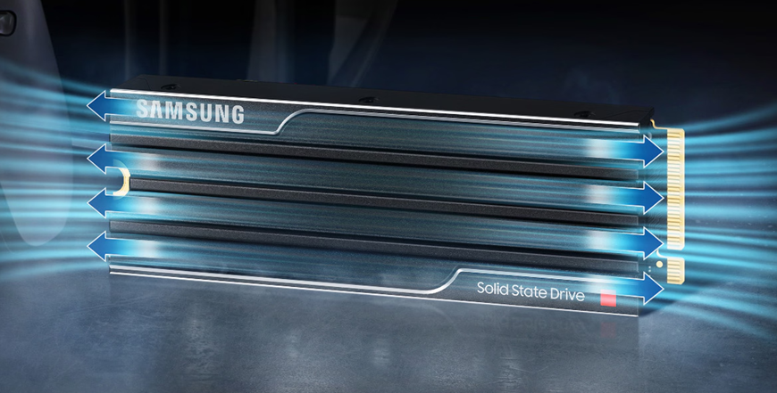 detail karty SSD od Samsungu