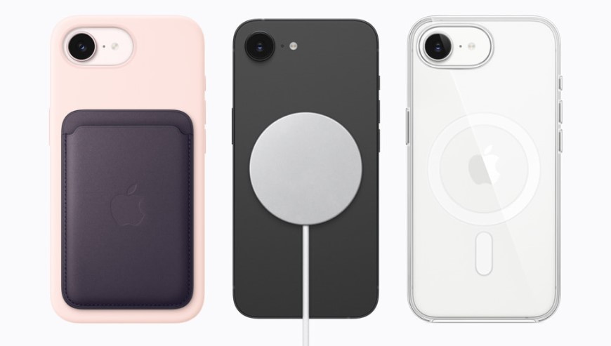 Týden Apple novinek zahájen! Nový iPhone 17e přináší za stejnou cenu o třídu lepší výbavu iPhone 17e s příslušenstvím v podobě obalů a dotykové nabíječky