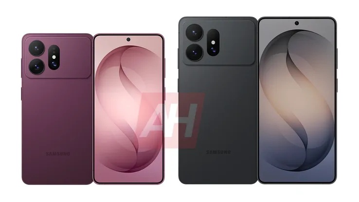 Náhled novinek řady Samsung Galaxy S27 ve vínové a černé barvě
