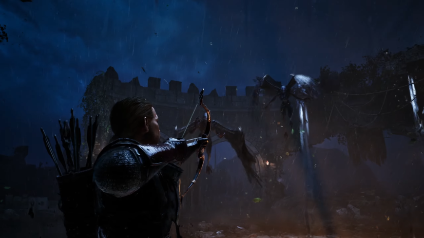 Gothic Remake: Předobjednej si jízdenku do světa Kolonie! Screenshot z traileru na Gothic Remake - postava míří lukem