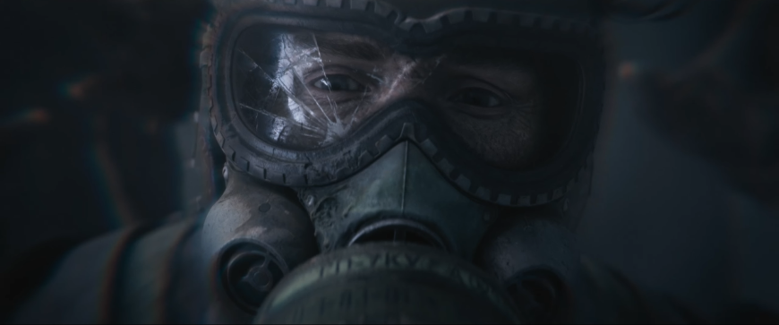 Nové Metro 2039 přijíždí: Vzhůru do podzemí! (aktualizováno) Obličej Cizince v masce, screenshot z traileru