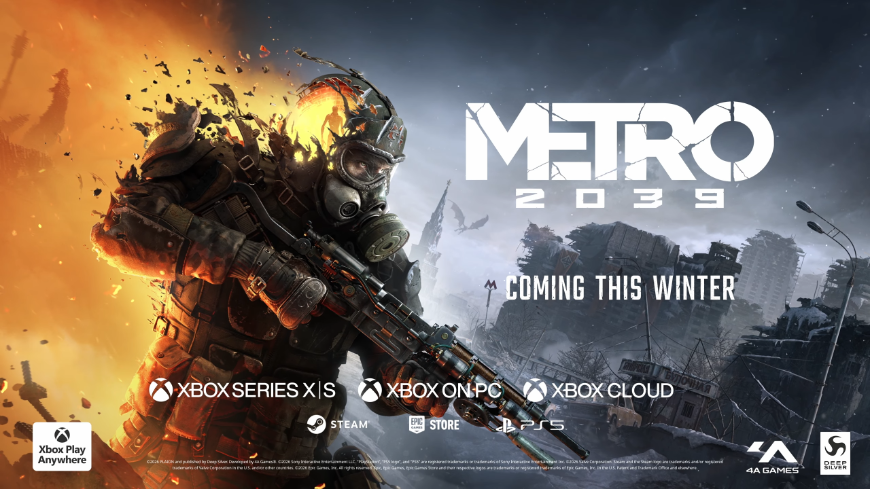 Nové Metro 2039 přijíždí: Vzhůru do podzemí! (aktualizováno) Postava Cizince se zbraní, screenshot z traileru na Metro 2039