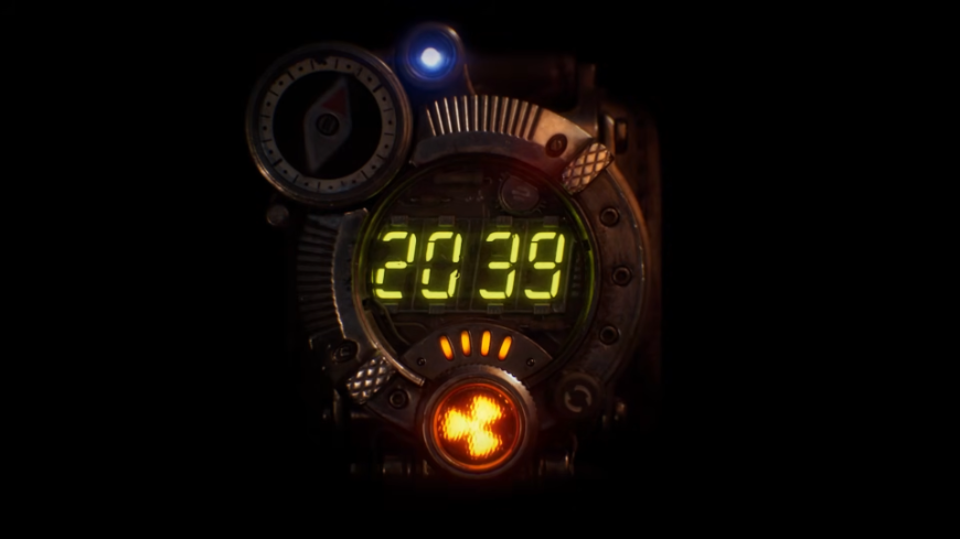Nové Metro 2039 přijíždí: Vzhůru do podzemí! Screenshot z teaseru na odhalení Metro 2039, digitální čísla 2039 na číselníku