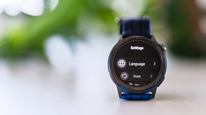 Chytré hodinky Huawei Watch GT Runner 2 displej zachycuje settings