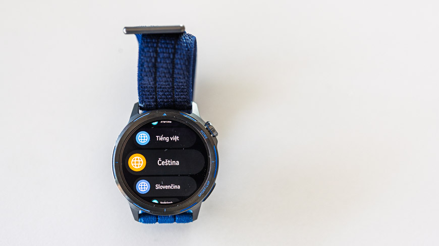 Huawei Watch GT Runner 2 displej s volbou jazyka