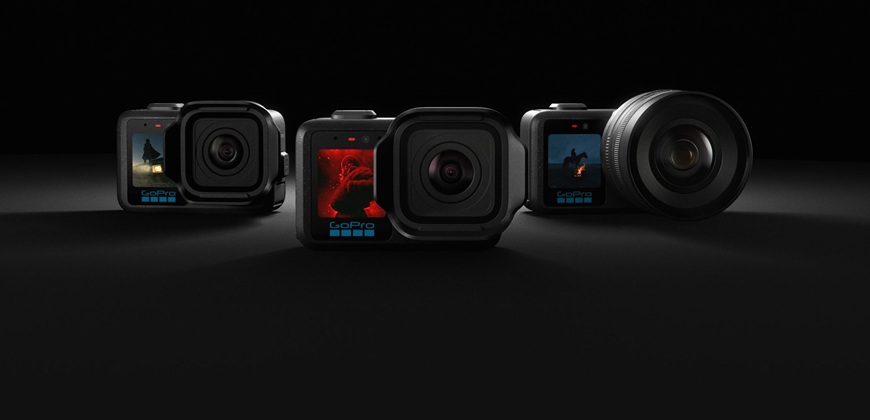 Revoluce GoPro: Nová generace outdoorových kamer GoPro Mission 1 posouvá hranice natáčení na vyšší úroveň 3 modely novinek GoPro Mission kamer vedle sebe