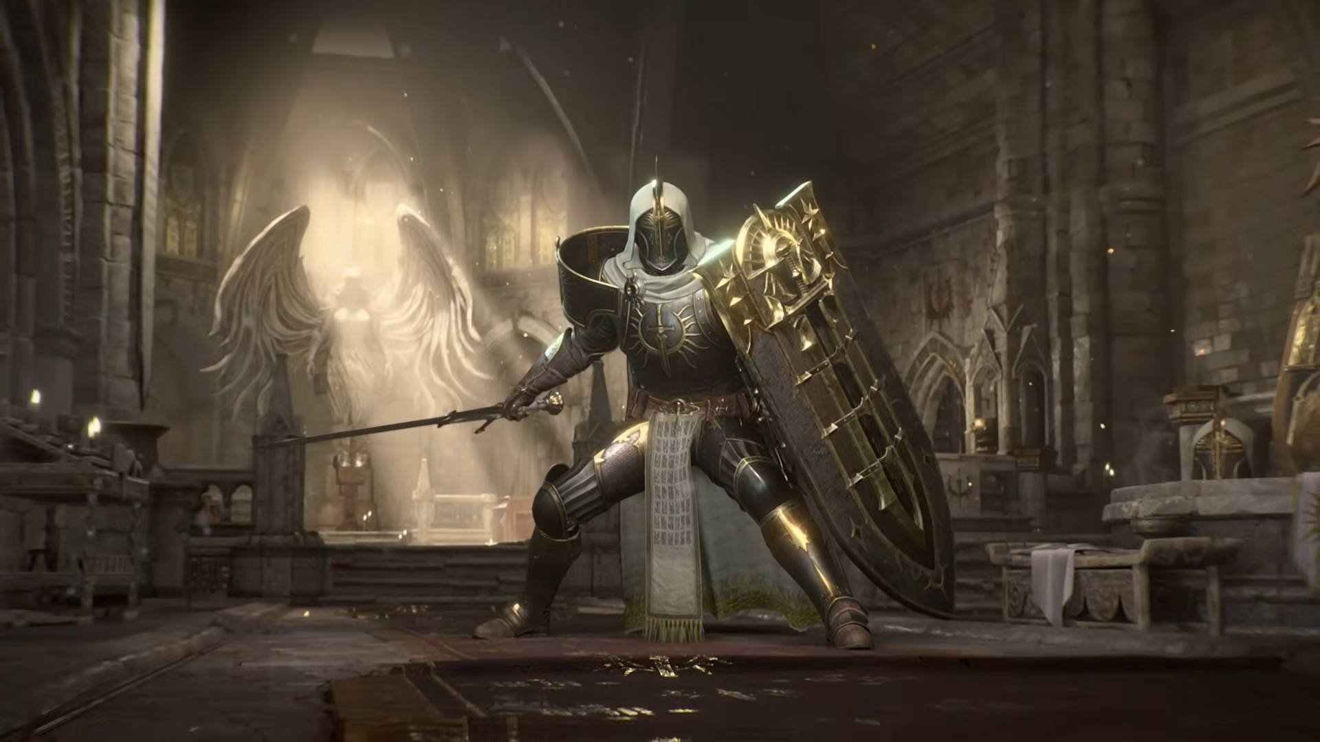 Postava třídy Paladin v Diablo IV: The Lord of Hatred, screenshot z traileru