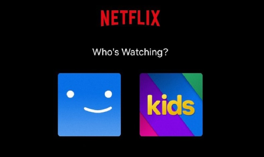 Jak nastavit rodičovskou kontrolu na chytrých zařízeních? Uživatelské rozhraní Netflix s dětským profilem.
