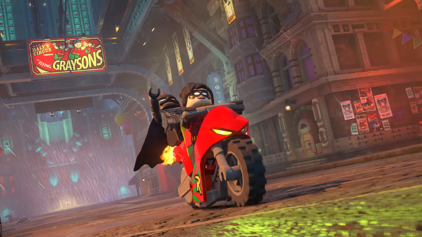 LEGO Batman a Robin na motorce