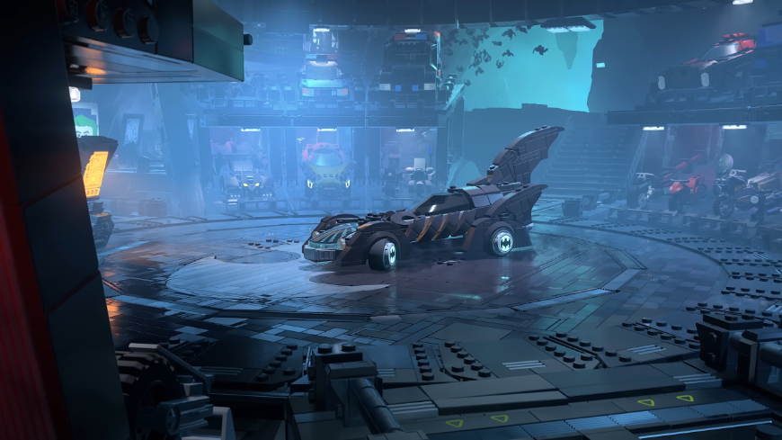 Batmobil vystavený v Batcave