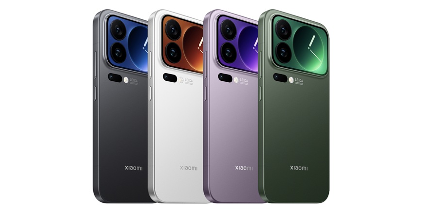telefony Xiaomi 17 Pro ve všech barevných provedeních s displejem na zadní straně