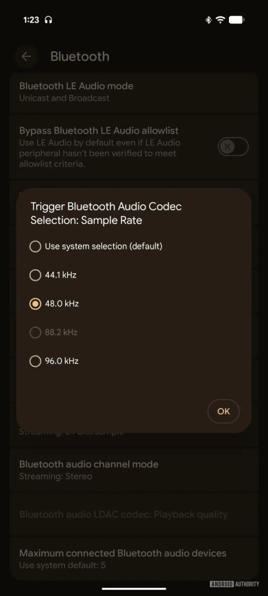 Screenshot Jak kodek LHDC V5 aktivovat?
