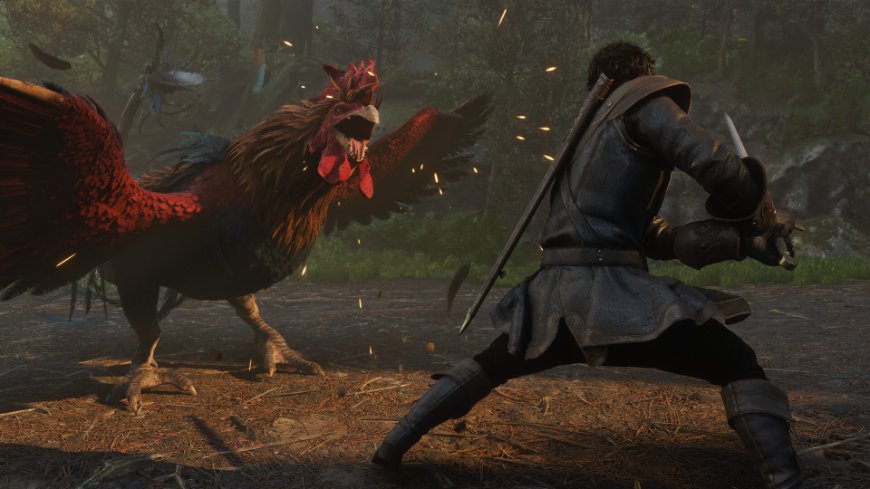 Slepičí nestvůra útočí na hrdinu ve hře Fable