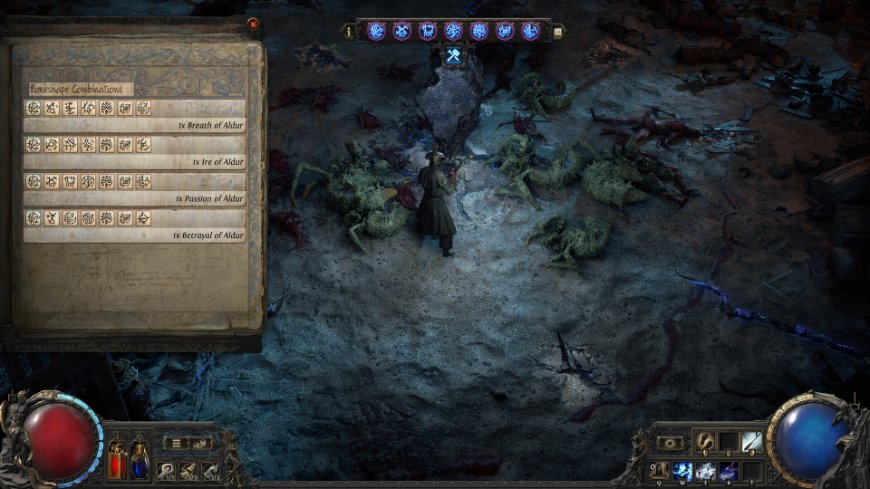 Path of Exile 2: Naostři své herní tabulky Záběr ze hry Path of Exile II s uživatelským rozhraním