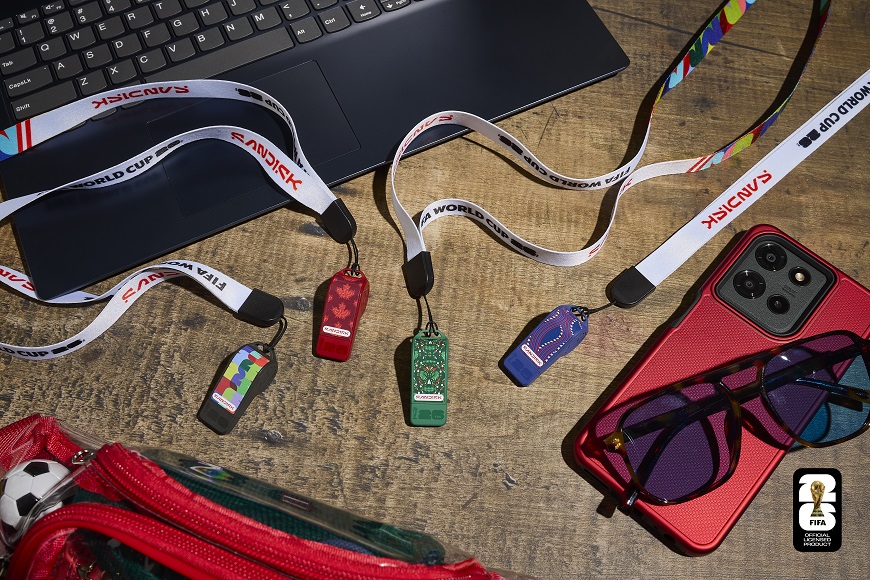 Fotbaloví fanoušci, zbystřete! Ulovte nejen stylovou USB píšťalku Sandisk v designu FIFA World Cup 2026 Limitovaná edice flash-disků ve tvaru píšťalky SanDisk FIFA World Cup 2026